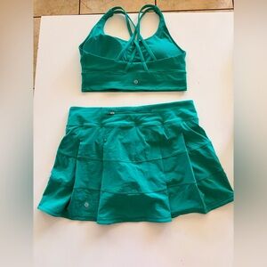 lululemon athletica Green Skirt Set